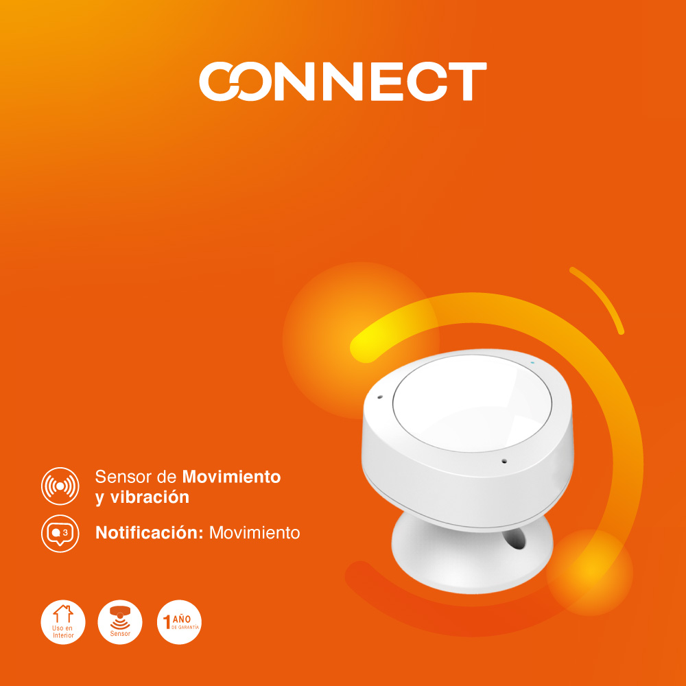 Sensor de Movimiento Wifi, Inteligente, Cobertura 10 m, Compatible con  Tecnolite Connect App – Abame